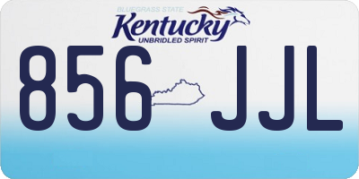 KY license plate 856JJL