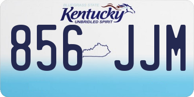 KY license plate 856JJM