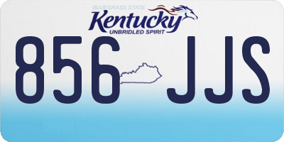 KY license plate 856JJS