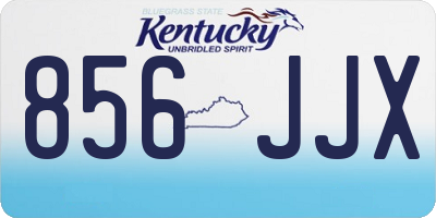 KY license plate 856JJX