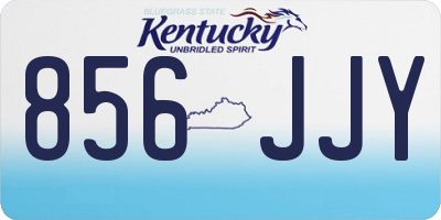 KY license plate 856JJY