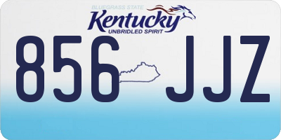 KY license plate 856JJZ
