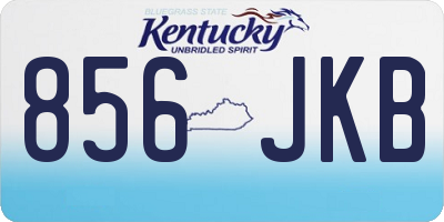 KY license plate 856JKB