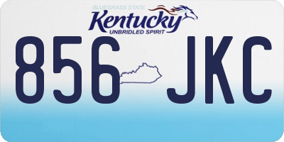KY license plate 856JKC