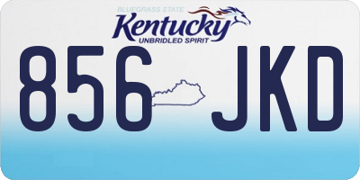 KY license plate 856JKD