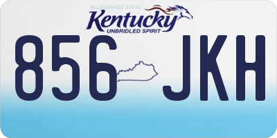 KY license plate 856JKH