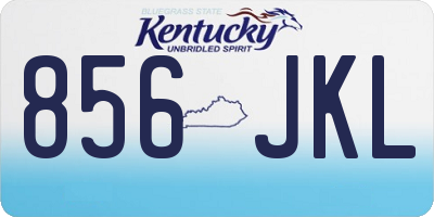 KY license plate 856JKL