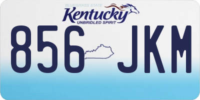 KY license plate 856JKM