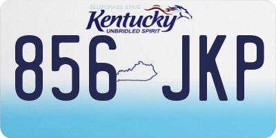 KY license plate 856JKP
