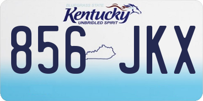 KY license plate 856JKX