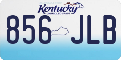 KY license plate 856JLB
