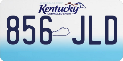 KY license plate 856JLD