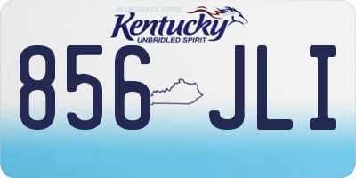 KY license plate 856JLI