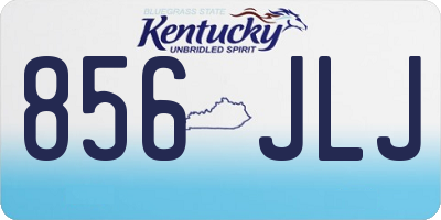 KY license plate 856JLJ