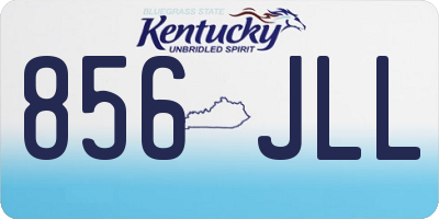 KY license plate 856JLL
