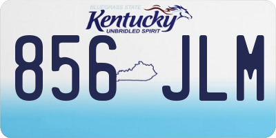 KY license plate 856JLM