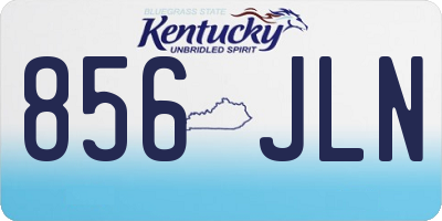 KY license plate 856JLN