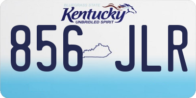 KY license plate 856JLR