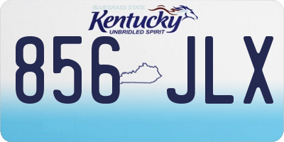 KY license plate 856JLX