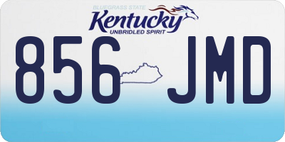 KY license plate 856JMD