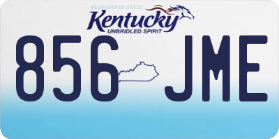 KY license plate 856JME