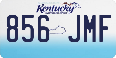 KY license plate 856JMF