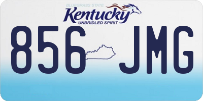KY license plate 856JMG