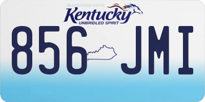 KY license plate 856JMI