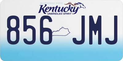 KY license plate 856JMJ
