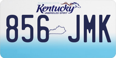 KY license plate 856JMK