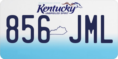 KY license plate 856JML