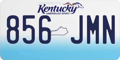 KY license plate 856JMN