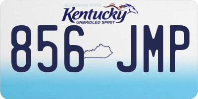 KY license plate 856JMP