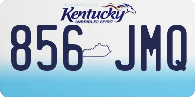 KY license plate 856JMQ