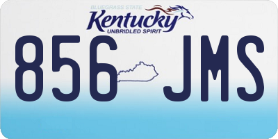 KY license plate 856JMS
