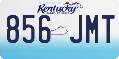 KY license plate 856JMT