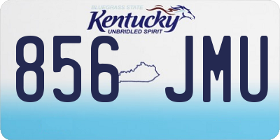 KY license plate 856JMU