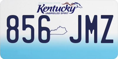 KY license plate 856JMZ