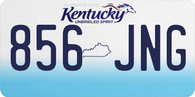 KY license plate 856JNG