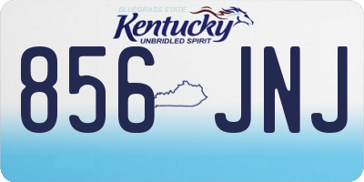 KY license plate 856JNJ