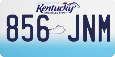 KY license plate 856JNM
