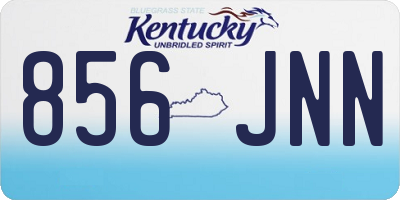 KY license plate 856JNN