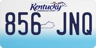 KY license plate 856JNQ