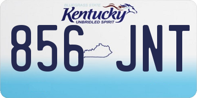 KY license plate 856JNT