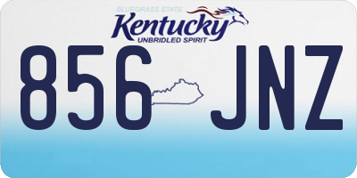 KY license plate 856JNZ