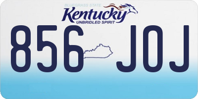 KY license plate 856JOJ