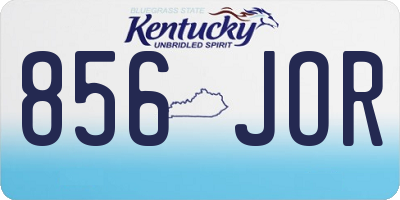KY license plate 856JOR
