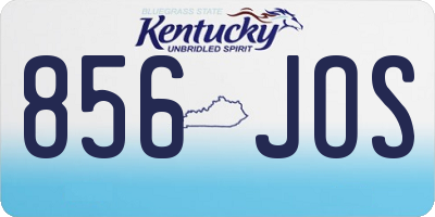 KY license plate 856JOS