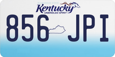 KY license plate 856JPI