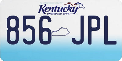 KY license plate 856JPL